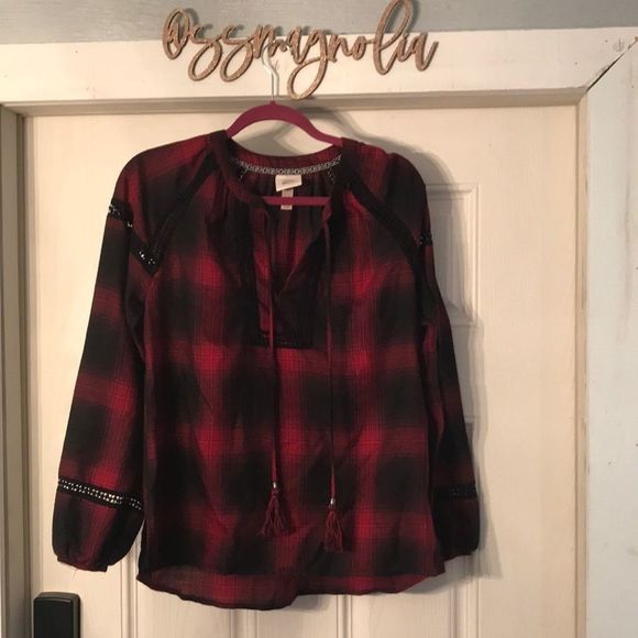 Knox Rose Tops - Plaid Top